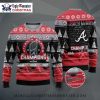 Atlanta Braves 1995 Champions Trophy Ugly Christmas Sweater