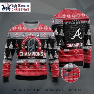 2021 World Series Champions Atlanta Braves Ugly Sweater