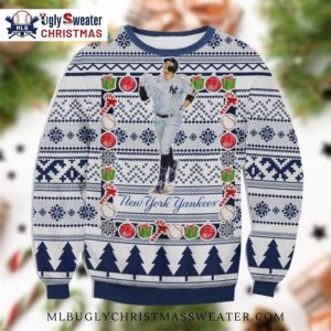 Aaron Jugde New York Yankees Presents Baseball Ugly Sweater