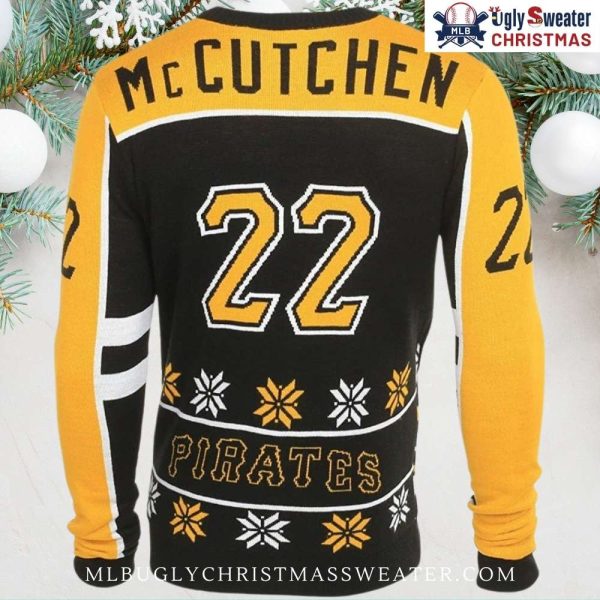 Andrew McCutchen #22 Pittsburgh Pirates Ugly Christmas Sweater