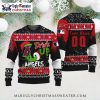 Angels Checkerboard Christmas Sweater With Trees And Snowflakes