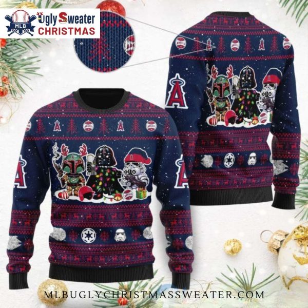 Angels Ugly Christmas Sweater Star Wars Characters Festive Design