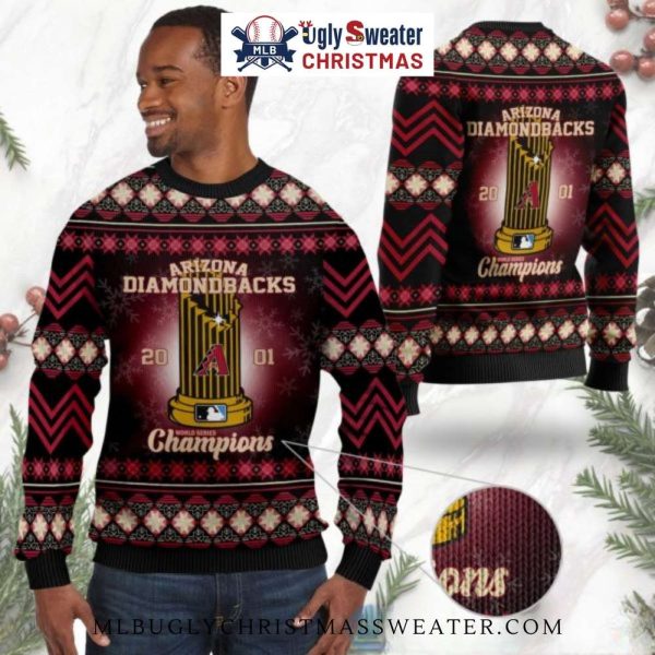 Arizona Diamondbacks 2001 World Series Champions Christmas Sweater