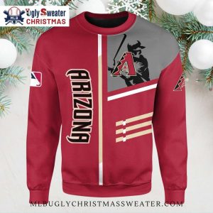 Arizona Diamondbacks Iconic Player Red Christmas Sweater