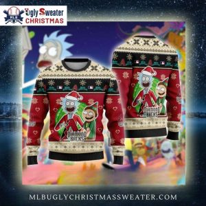 Arizona Diamondbacks Rick And Morty Holiday Ugly Sweater