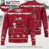 Arizona Diamondbacks Snoopy Red Custom Christmas Sweater