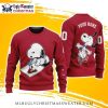 Arizona Diamondbacks Snoopy Christmas Lights Ugly Sweater