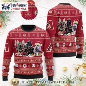 Arizona Diamondbacks Star Wars Characters Ugly Christmas Sweater