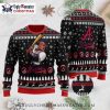 SF Giants Bulldog Ugly Christmas Sweater With Plaid Wreath