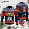 Baby Groot Detroit Tigers Christmas Wreath Sweater