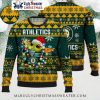 Baby Yoda Oakland Athletics Christmas Lights Ugly Sweater