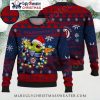 Nationals Black And Blue Snowflake Ugly Christmas Sweater