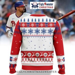 Big Stick Nick Castellanos Phillies Ugly Christmas Sweater 2 3