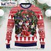 Boston Red Sox Diagonal Stripes Ugly Christmas Sweater