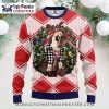 Boston Red Sox Plaid Holiday Ugly Christmas Sweater