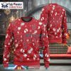 Boston Red Sox Sweater With Sox Logo And Reindeer