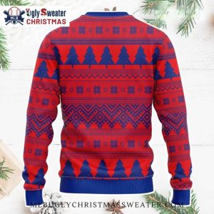 Chicago Cubs Christmas Tree Ugly Sweater With Cubs Ornaments