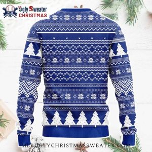 Chicago Cubs Christmas Wreath Ugly Sweater With Grinch Theme