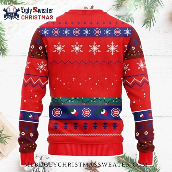 Chicago Cubs Grinch Family Ugly Christmas Sweater Fun Design