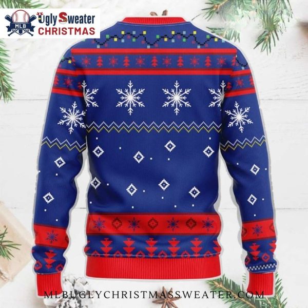 Chicago Cubs Grinch Ugly Christmas Sweater With Santa Hat