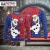 Chicago Cubs Santa Logo Ugly Christmas Sweater – Festive Orange Theme