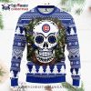 Cubs Christmas Sweater – Modern Stripes And Cubs Logo Style