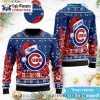 Christmas Trees And Reds Logo Black White Ugly Sweater