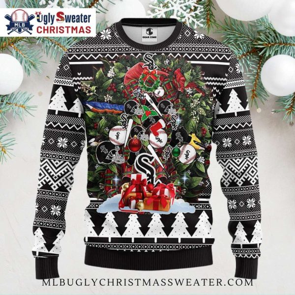 Chicago White Sox Baseball Ornaments Ugly Sweater