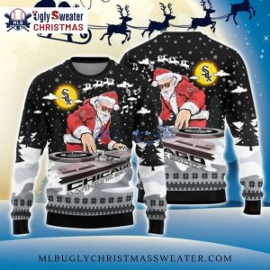 Chicago White Sox DJ Santa Ugly Christmas Sweater