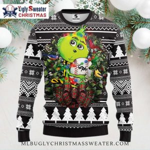 Chicago White Sox Grinch Baseball Christmas Ugly Sweater