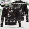 Cleveland Guardians Bulldog Wreath Ugly Christmas Sweater