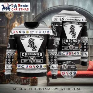 Chicago White Sox Vintage Team Logo Ugly Christmas Sweater