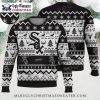 White Sox Snowy Night Santa Hat Ugly Christmas Sweater