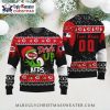 Mascot Batting Cincinnati Reds Ugly Christmas Sweater