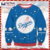 Los Angeles Dodgers Player Portrait Ugly Christmas Sweater