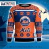 Retro New York Mets Pattern Ugly Christmas Sweater – Winter Style