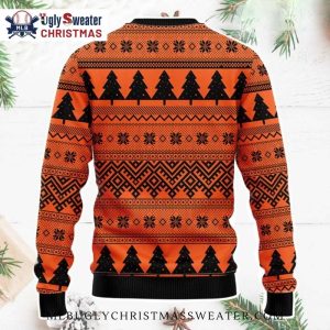 Classic SF Giants Logo Ugly Christmas Sweater With Santa Hat