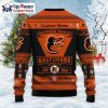 Classic Orioles Logo Snowflake Ugly Xmas Sweater