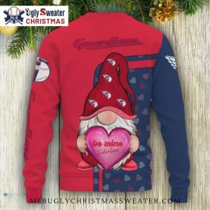 Cleveland Guardians Gnome Be Mine Valentine Ugly Sweater