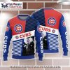 Chicago Cubs Sugar Skull Ugly Christmas Sweater – Blue Holiday Design