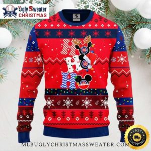 Cubs Christmas Sweater – Red Ho Ho Ho Mickey Holiday Style