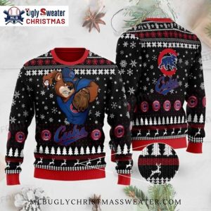 Cubs Ugly Christmas Sweater – Fierce Cubs Bear Holiday Edition