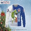 Chicago Cubs Skull Logo Ugly Christmas Sweater With Ornaments