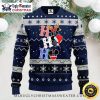 Chicago Cubs Ugly Christmas Sweater With Bulldog And Wreath