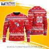 Custom Cleveland Guardians Red Ugly Christmas Sweater