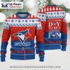 Custom Name Toronto Blue Jays Reindeer Christmas Sweater