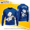 Custom Name Toronto Blue Jays Reindeer Christmas Sweater