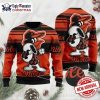 Festive Deer And Snowflakes Pattern Baltimore Orioles Ugly Sweater