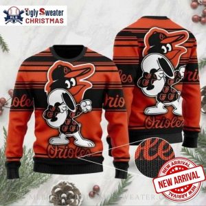 Dancing Snoopy Baltimore Orioles Ugly Sweater