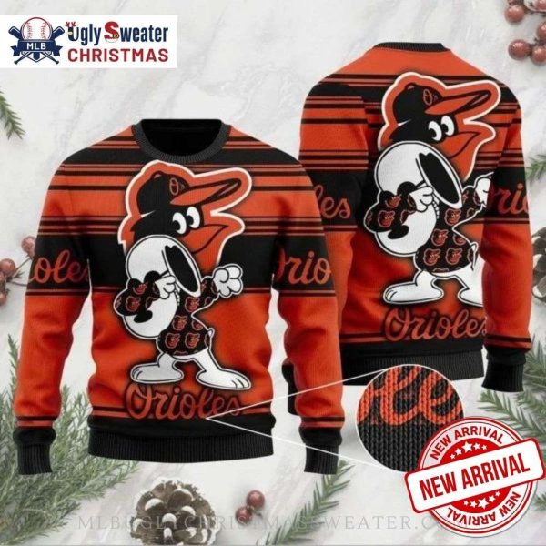 Dancing Snoopy Baltimore Orioles Ugly Sweater